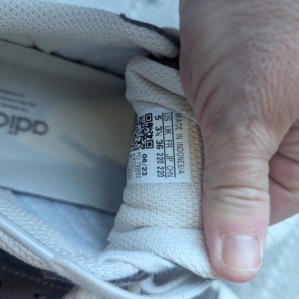 Adidas Kids Brown and White Sneakers - Picture 5 of 6